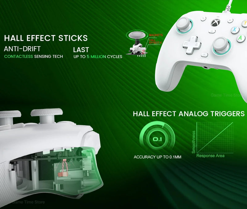 Gamesir G7 SE Xbox PC Controlador de jogos com fio Gamepad com efeito Hall para